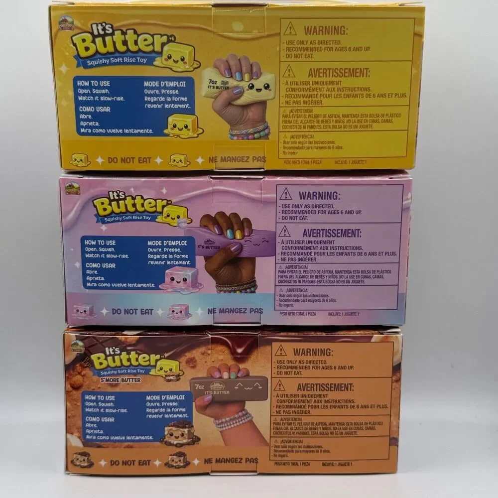 Squishy Farms - It's Butter Squishy Soft Rise Toy (3 Pack) Bundle